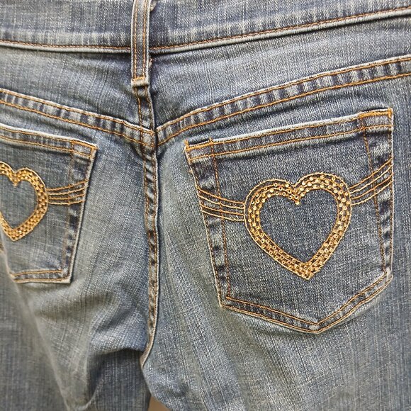 *Rare*Juicy Couture Y2K Sequin Denim Jeans - Picture 5 of 10